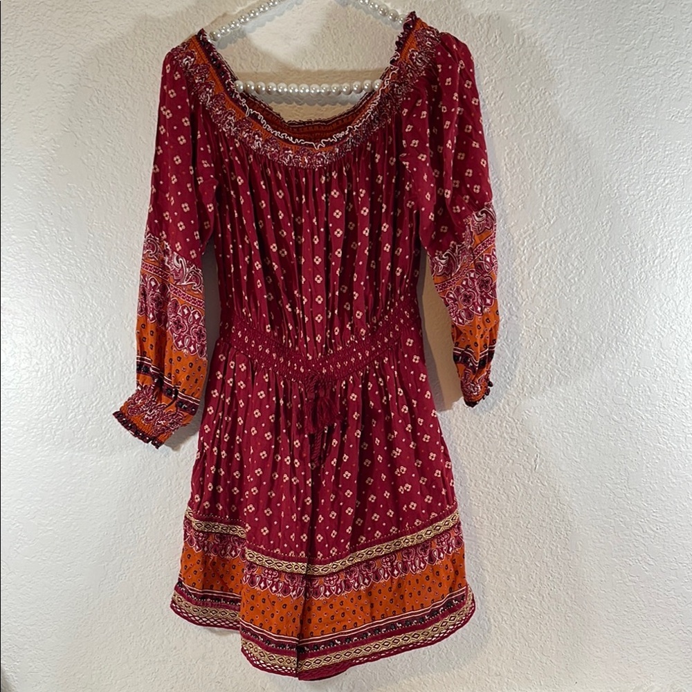 SUPERDRY Ameera Off The Shoulder Playsuit Romper Size 6 - Picture 4 of 16